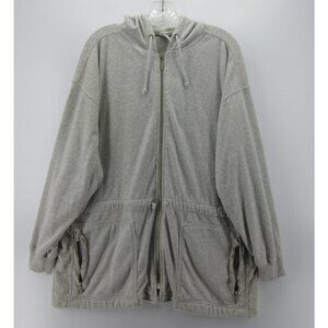 VINTAGE Gap Sweatshirt Medium Athletic Terry Lined Hoodie Oversized *